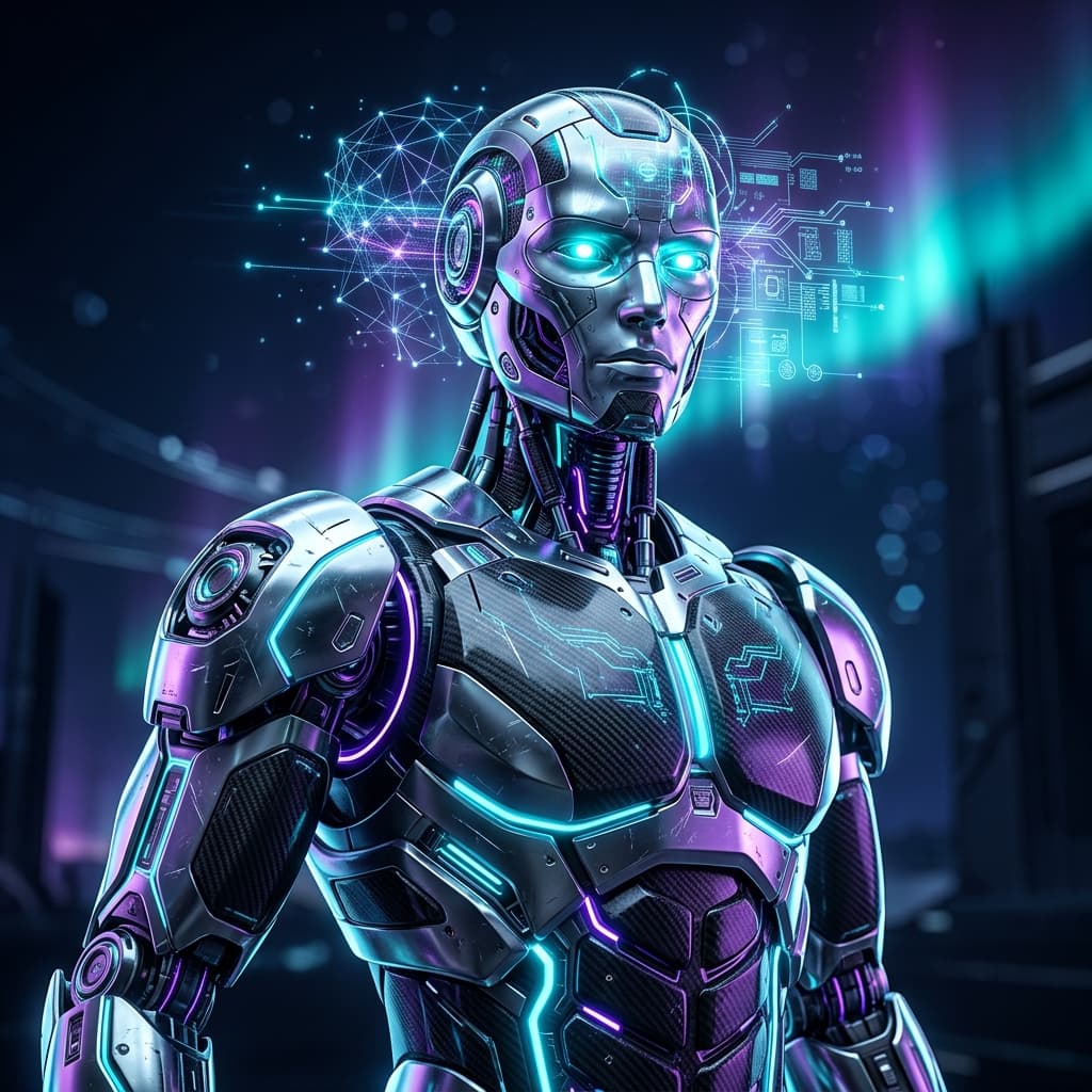 Futuristic AI Robot